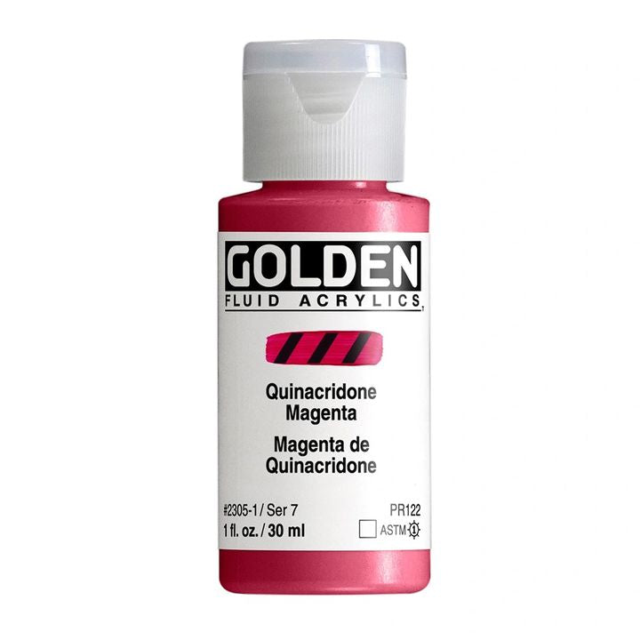 GOLDEN Fluid Acrylfarbe 30 ml – 2305 quinacridone magenta