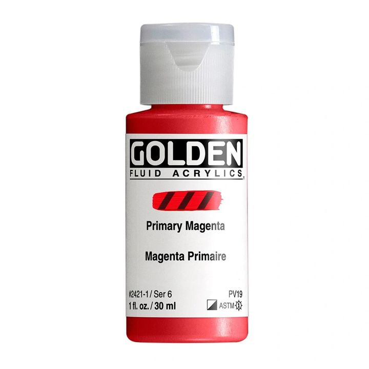 GOLDEN Fluid Acrylfarbe 30 ml – 2421 magenta