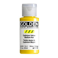 GOLDEN Fluid Acrylfarbe 30 ml – 2428 Kadmium Mittelgelb Farbton
