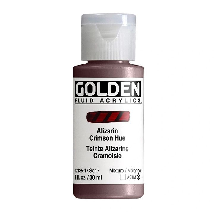 GOLDEN Fluid Acrylfarbe 30 ml – 2435 alizarin crimson Farbton