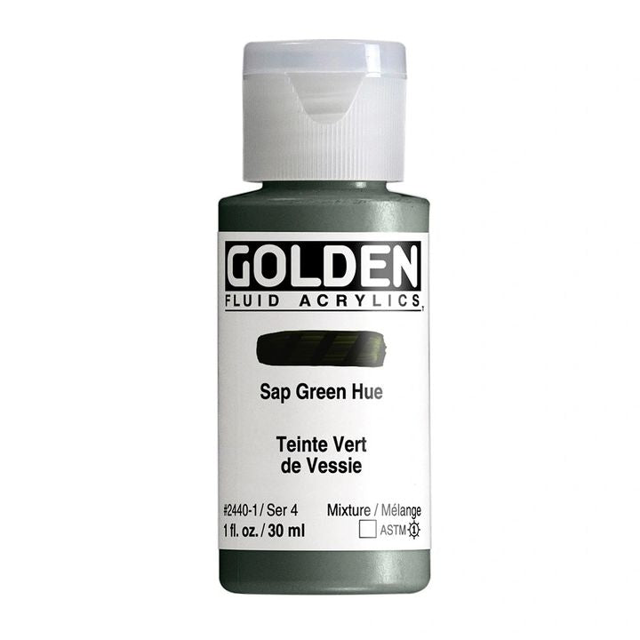 GOLDEN Fluid Acrylfarbe 30 ml – 2440 saftig-grüner Farbton