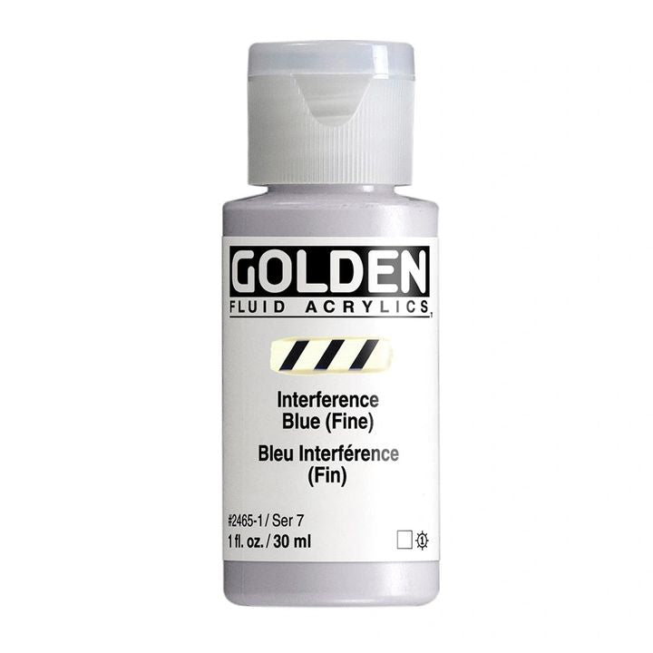 Akrylová farba GOLDEN Fluid Interference 118 ml – 2465 modrá