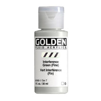 Akrylová farba GOLDEN Fluid Interference 118 ml – 2466 zelená
