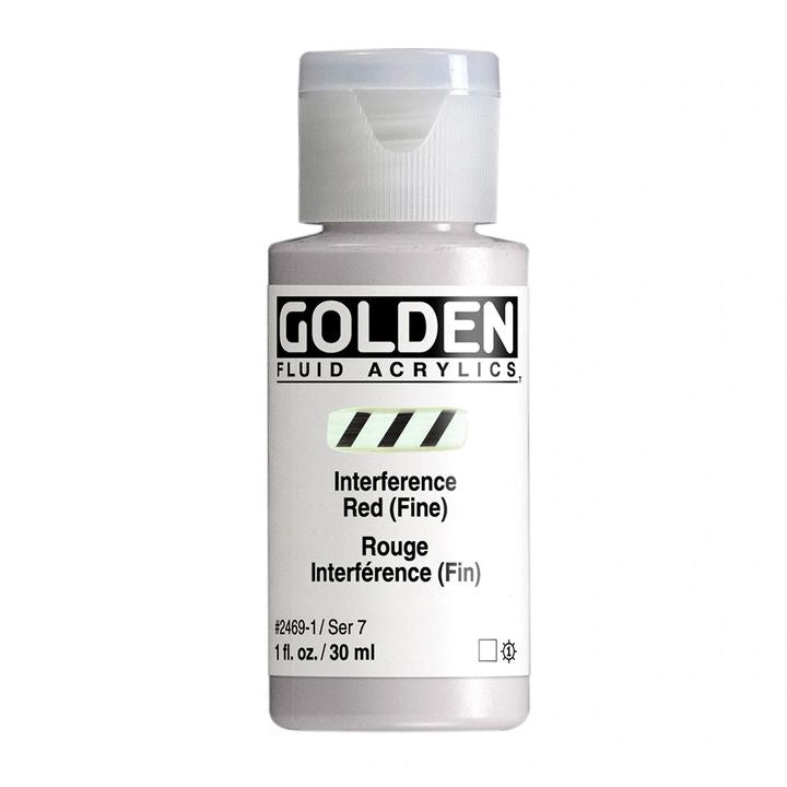 Akrylová farba GOLDEN Fluid Interference 118 ml – 2469 červená