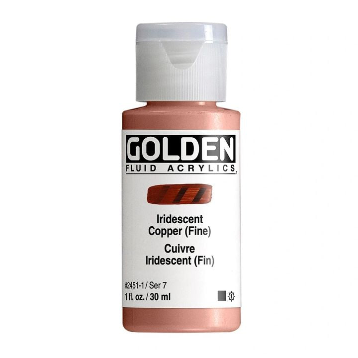 Akrylová farba GOLDEN Fluid Iridescent 118 ml – 2451 medená