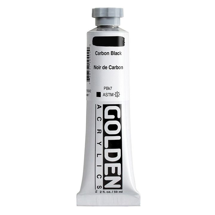 Akrylová farba GOLDEN Heavy Body 148 ml – 1040 karbónová čierna