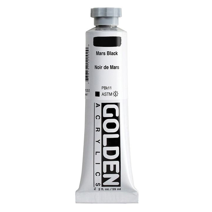 GOLDEN Heavy Body Acrylfarbe 148 ml – 1200 mars schwarz