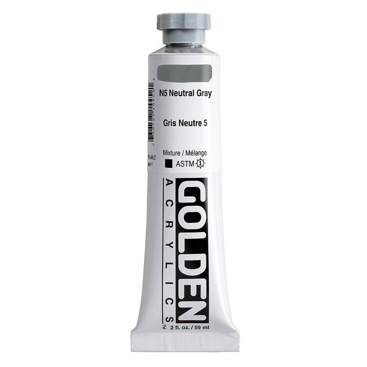 GOLDEN Heavy Body Acrylfarbe 148 ml – 1445 Neutralgrau N5