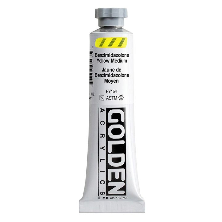 Akrylová farba GOLDEN Heavy Body 59 ml – 1008 benzimidazolone médium žltá