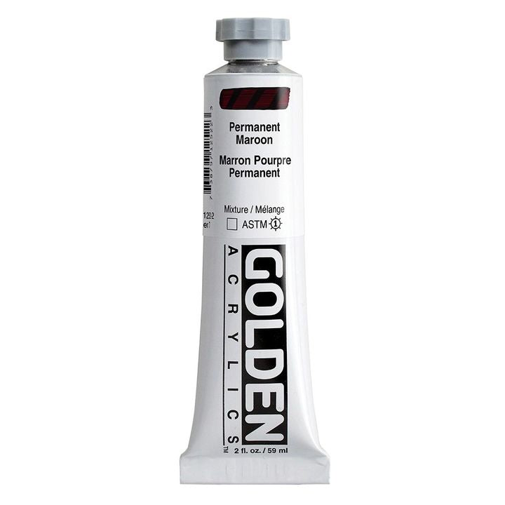GOLDEN Heavy Body Acrylfarbe 59 ml – 1252 permanent maroon