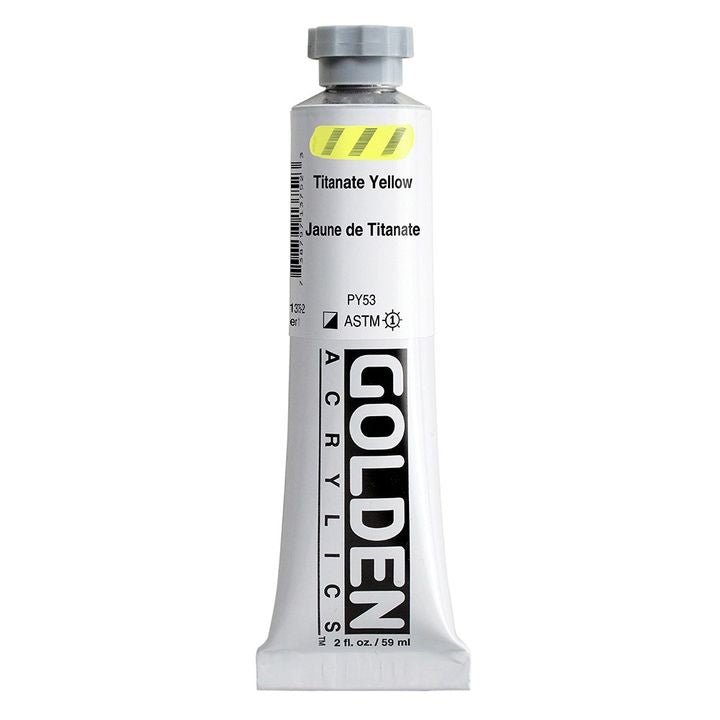 GOLDEN Heavy Body Acrylfarbe 59 ml – 1375 Titan Gelb