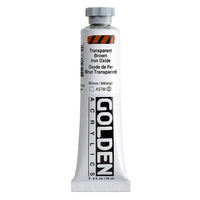 GOLDEN Heavy Body Acrylfarbe 59 ml – 1383 Transparentes Eisenoxid Braun