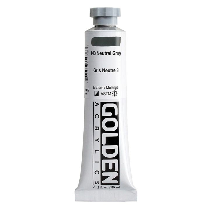 GOLDEN Heavy Body Acrylfarbe 59 ml – 1443 Neutralgrau N3