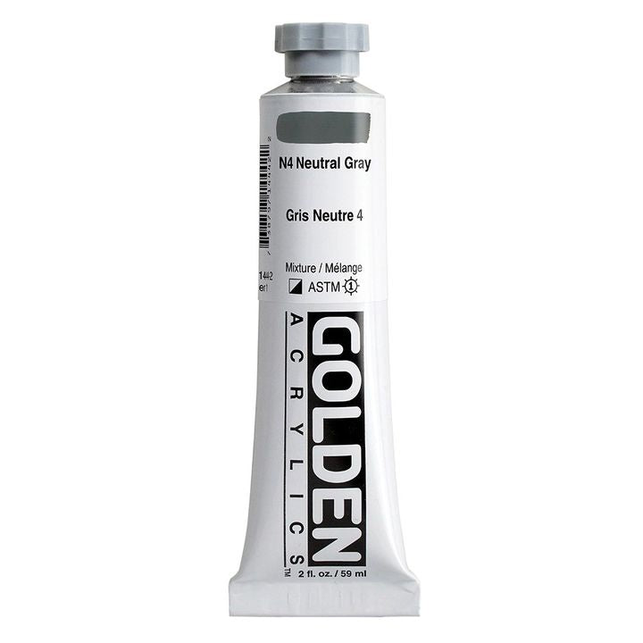 GOLDEN Heavy Body Acrylfarbe 59 ml – 1444 Neutralgrau N4