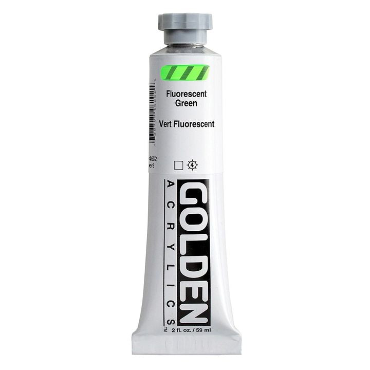 Akrylová farba GOLDEN Heavy Body Fluorescent 59 ml – 4620 zelená