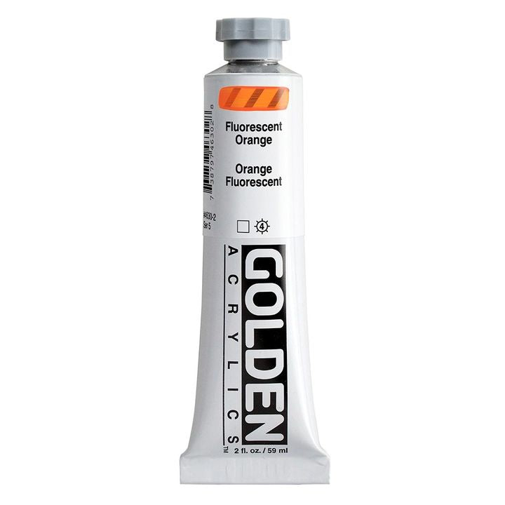 Akrylová farba GOLDEN Heavy Body Fluorescent 59 ml – 4630 oranžová