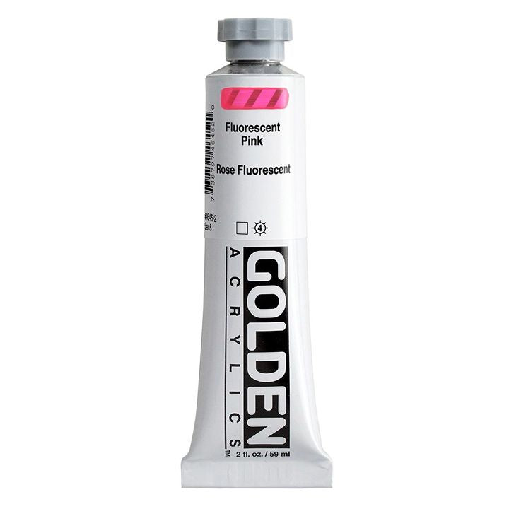 Akrylová farba GOLDEN Heavy Body Fluorescent 59 ml – 4645 ružová