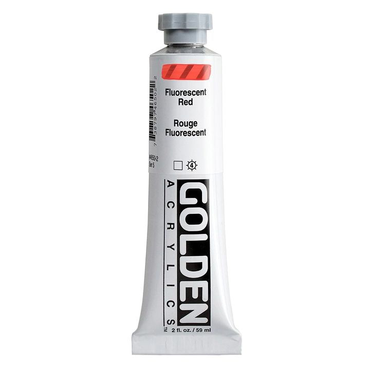 Akrylová farba GOLDEN Heavy Body Fluorescent 59 ml – 4650 červená