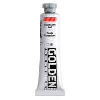 Akrylová farba GOLDEN Heavy Body Fluorescent 59 ml – 4650 červená
