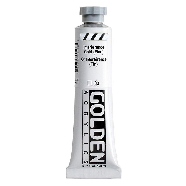 Akrylová farba GOLDEN Heavy Body Interference 148 ml – 4040 zlatá