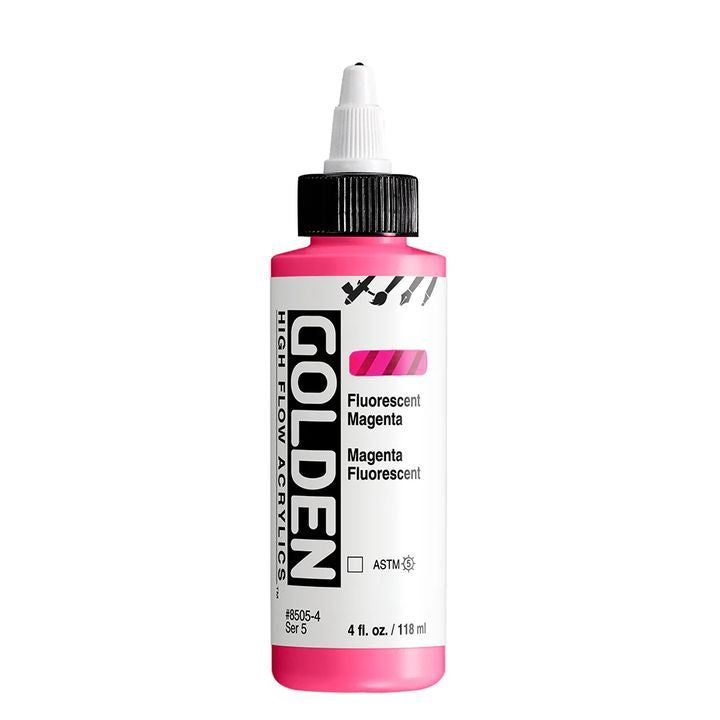 Akrylová farba GOLDEN High Flow Fluorescent 118 ml – 8505 Magenta