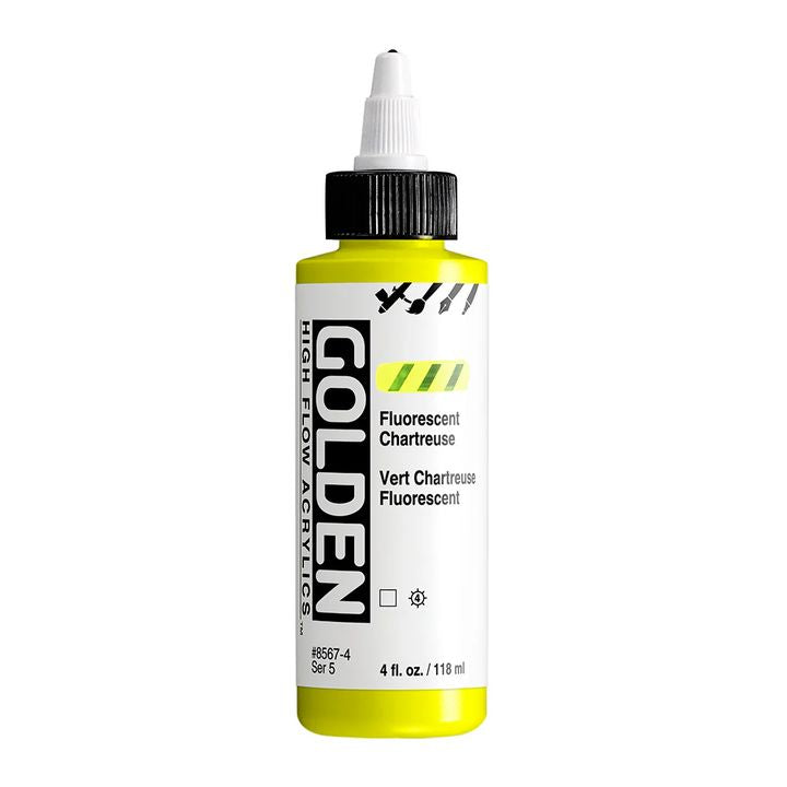 Akrylová farba GOLDEN High Flow Fluorescent 118 ml – 8567 Chartreuse