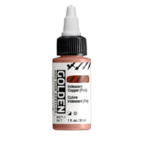 Akrylová farba GOLDEN High Flow Iridescent 30 ml – 8571 Medená Jemná