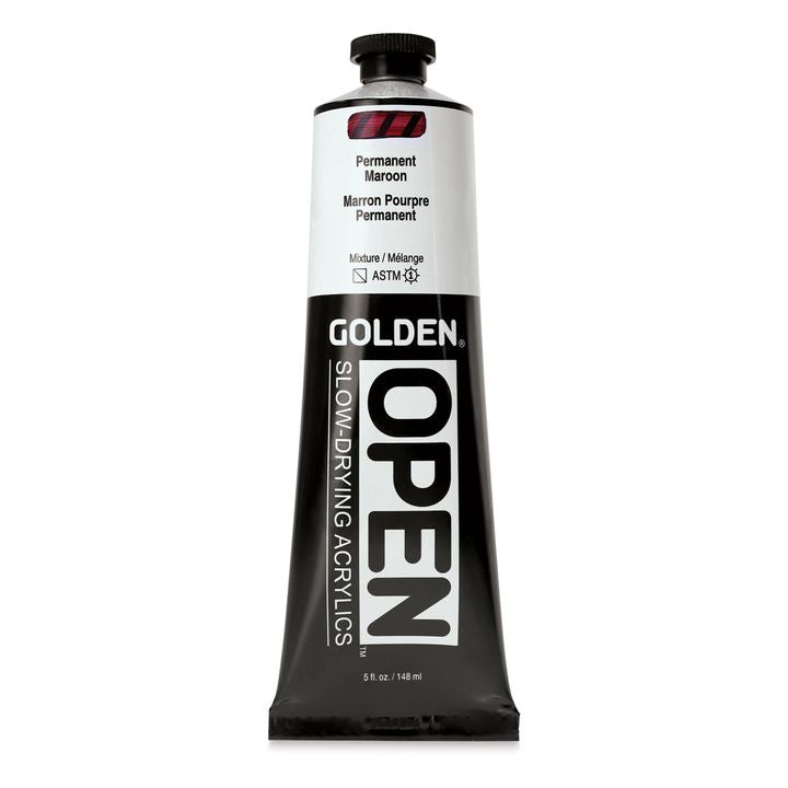 GOLDEN OPEN Slow-Drying Acrylfarbe 148 ml – 7252 Permanent Bordeaux