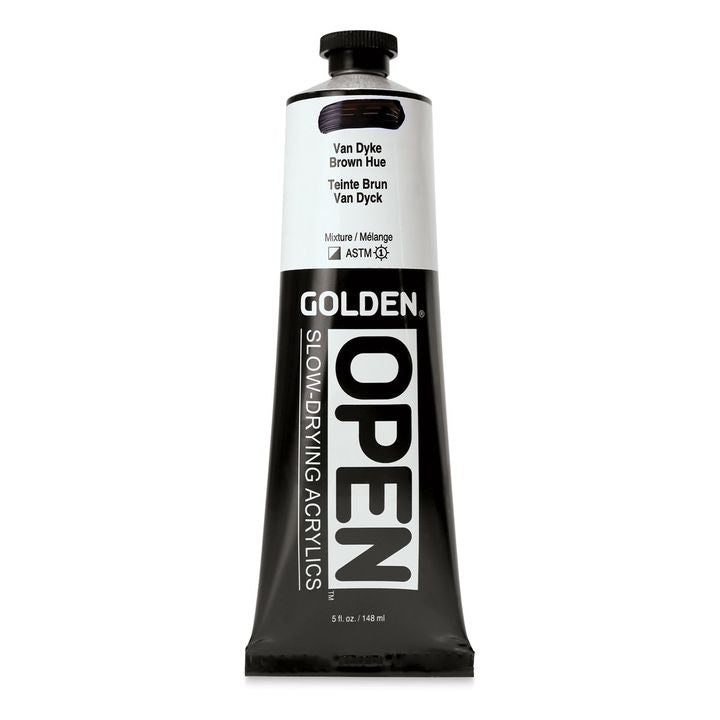 GOLDEN OPEN Slow-Drying Acrylfarbe 148 ml – 7462 Van Dyke Braun Hue