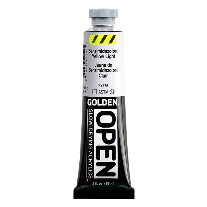 Akrylová farba GOLDEN OPEN Slow-Drying 59 ml – 7009 Benzimidazolón Žltá Svetlá