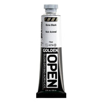 Akrylová farba GOLDEN OPEN Slow-Drying 59 ml – 7010 Kostná Čierna