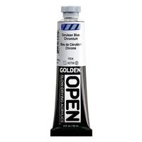 Akrylová farba GOLDEN OPEN Slow-Drying 59 ml – 7050 Ceruleánová Modrá Chrómová