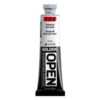 GOLDEN OPEN Slow-Drying Acrylfarbe 59 ml – 7080 Kadmiumrot dunkel