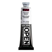 GOLDEN OPEN Slow-Drying Acrylfarbe 59 ml – 7252 Permanent Bordeaux