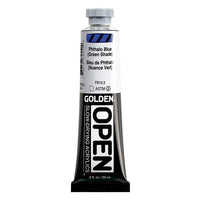 GOLDEN OPEN Slow-Drying Acrylfarbe 59 ml – 7255 Phthalocyaninblau (Grünstichig)