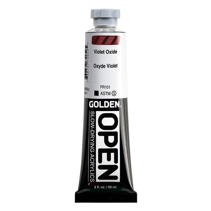 GOLDEN OPEN Slow-Drying Acrylfarbe 59 ml – 7405 Violett Oxid