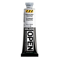 Akrylová farba GOLDEN OPEN Slow-Drying Iridescent 59 ml – 7480 Jasná Zlatá Jemná