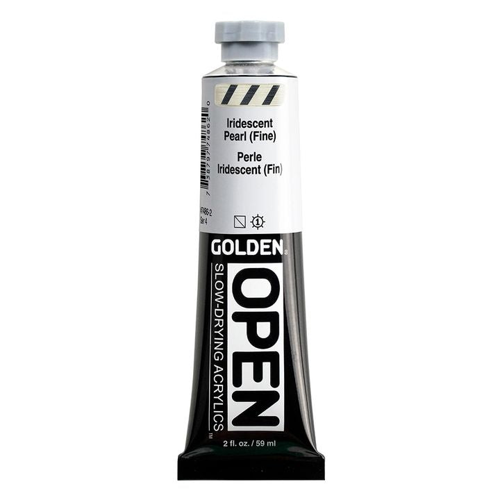 Akrylová farba GOLDEN OPEN Slow-Drying Iridescent 59 ml – 7486 Perlová Jemná
