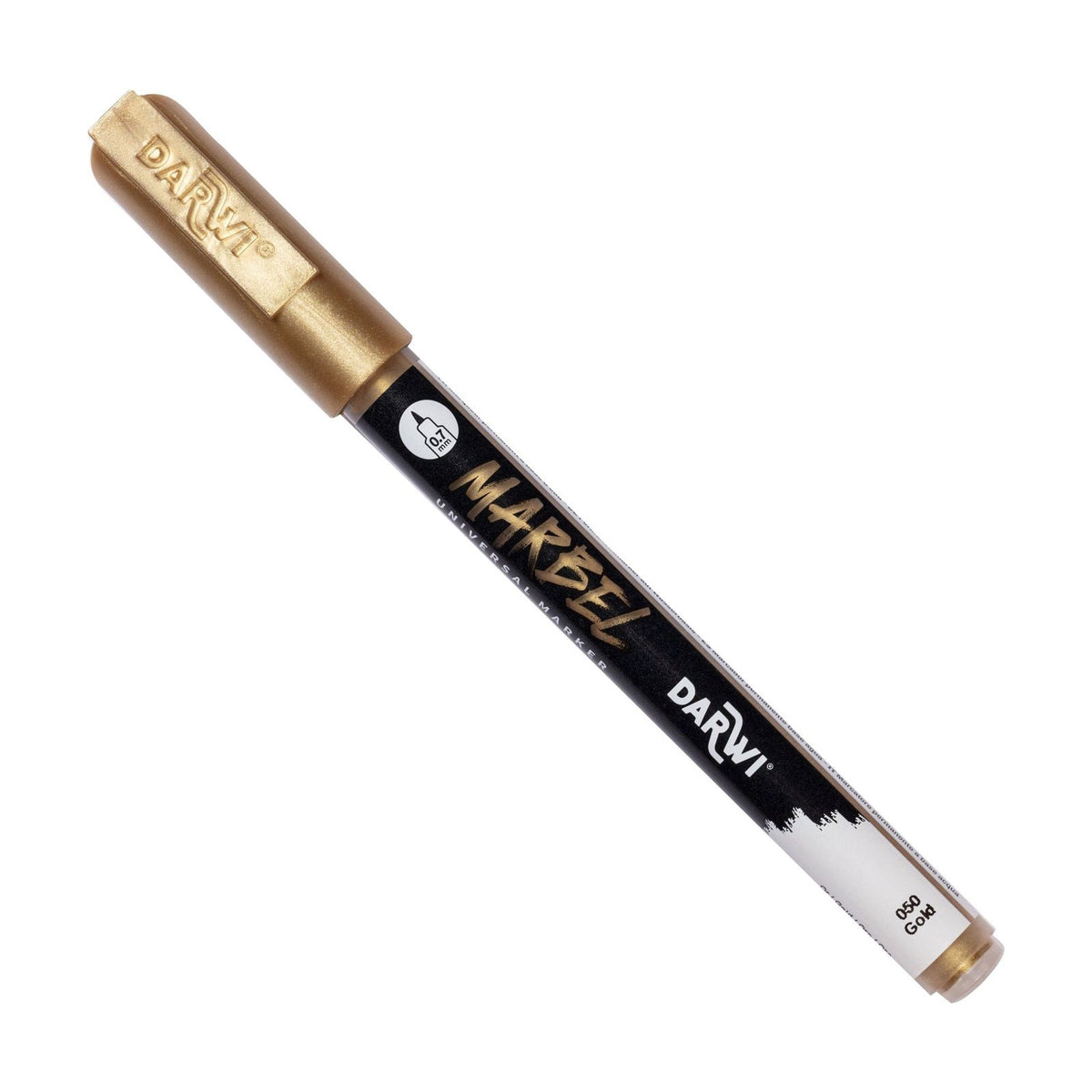 Akrylová fixa DARWI Marbel 0,7 mm – Zlatá