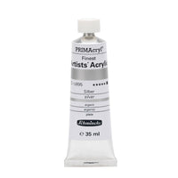 Akrylové farby Schmincke PRIMAcryl Professional 35 ml – 895 Strieborná
