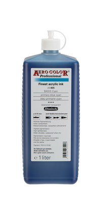Akrylový atrament Schmincke AERO COLOR Professional 1 l – 405 Primárna modrá (cyan)