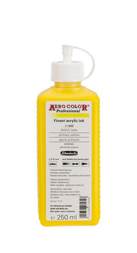 Akrylový atrament Schmincke AERO COLOR Professional 250 ml – 202 Primárna žltá