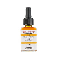 Akrylový atrament Schmincke AERO COLOR Professional Candy 28 ml – 026 zlatožltá