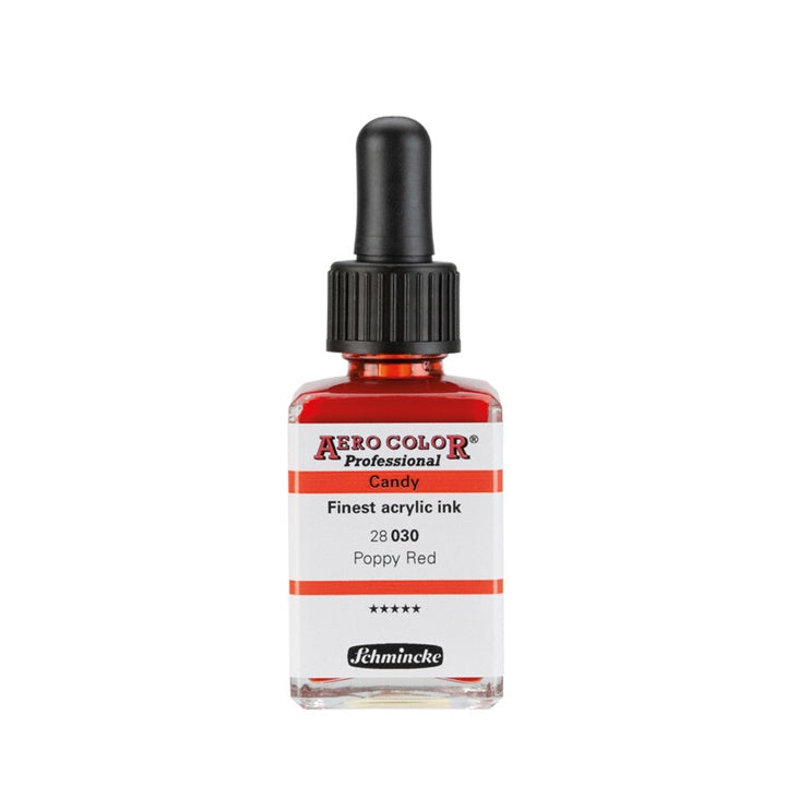 Akrylový atrament Schmincke AERO COLOR Professional Candy 28 ml – 030 červený mak