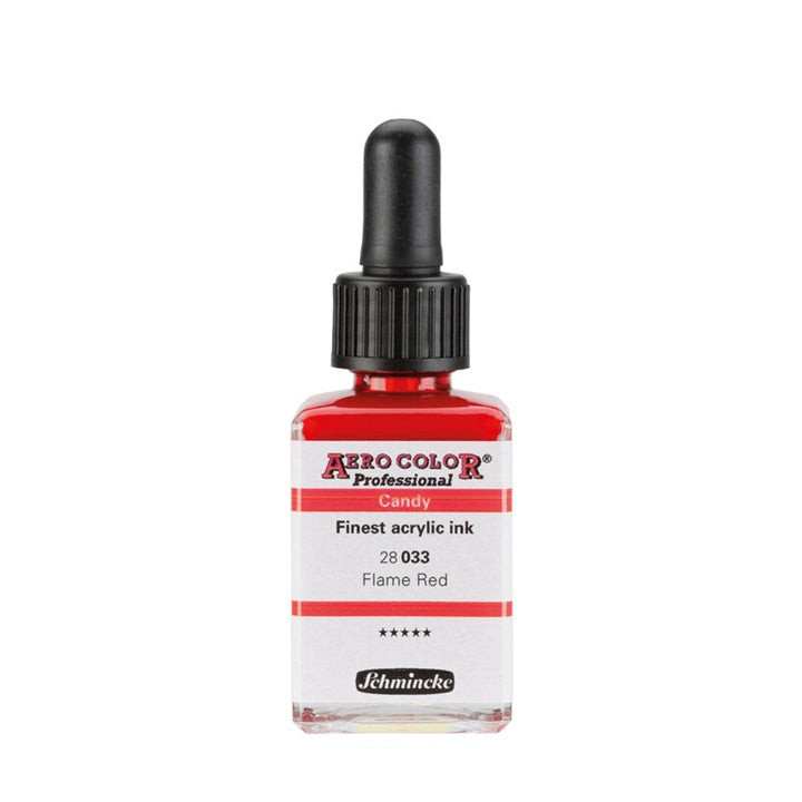 Akrylový atrament Schmincke AERO COLOR Professional Candy 28 ml – 033 flame červená