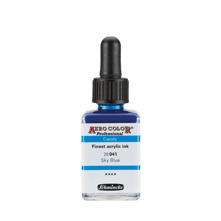 Akrylový atrament Schmincke AERO COLOR Professional Candy 28 ml – 041 nebeská modrá