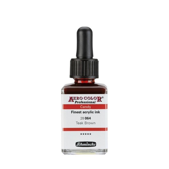 Akrylový atrament Schmincke AERO COLOR Professional Candy 28 ml – 064 teak hnedá