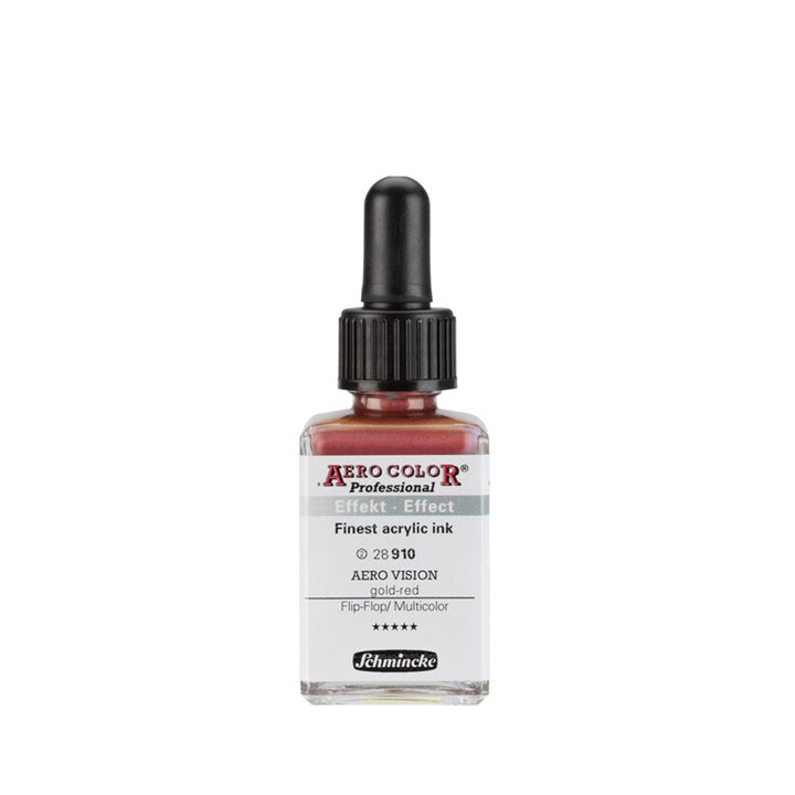 Akrylový atrament Schmincke AERO COLOR Professional Effect 28 ml – 910 AERO VISION zlatočervená