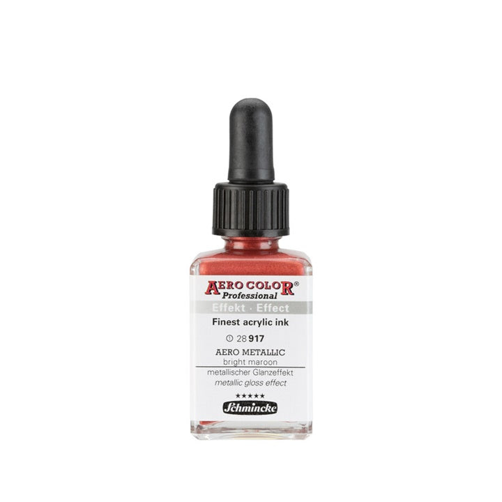 Akrylový atrament Schmincke AERO COLOR Professional Effect 28 ml – 917 AERO METALLIC svetlá gaštanová