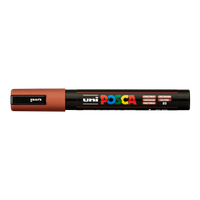Akrylový popisovač Posca PC-5M, 1,8 – 2,5 mm, gaštanová (20)